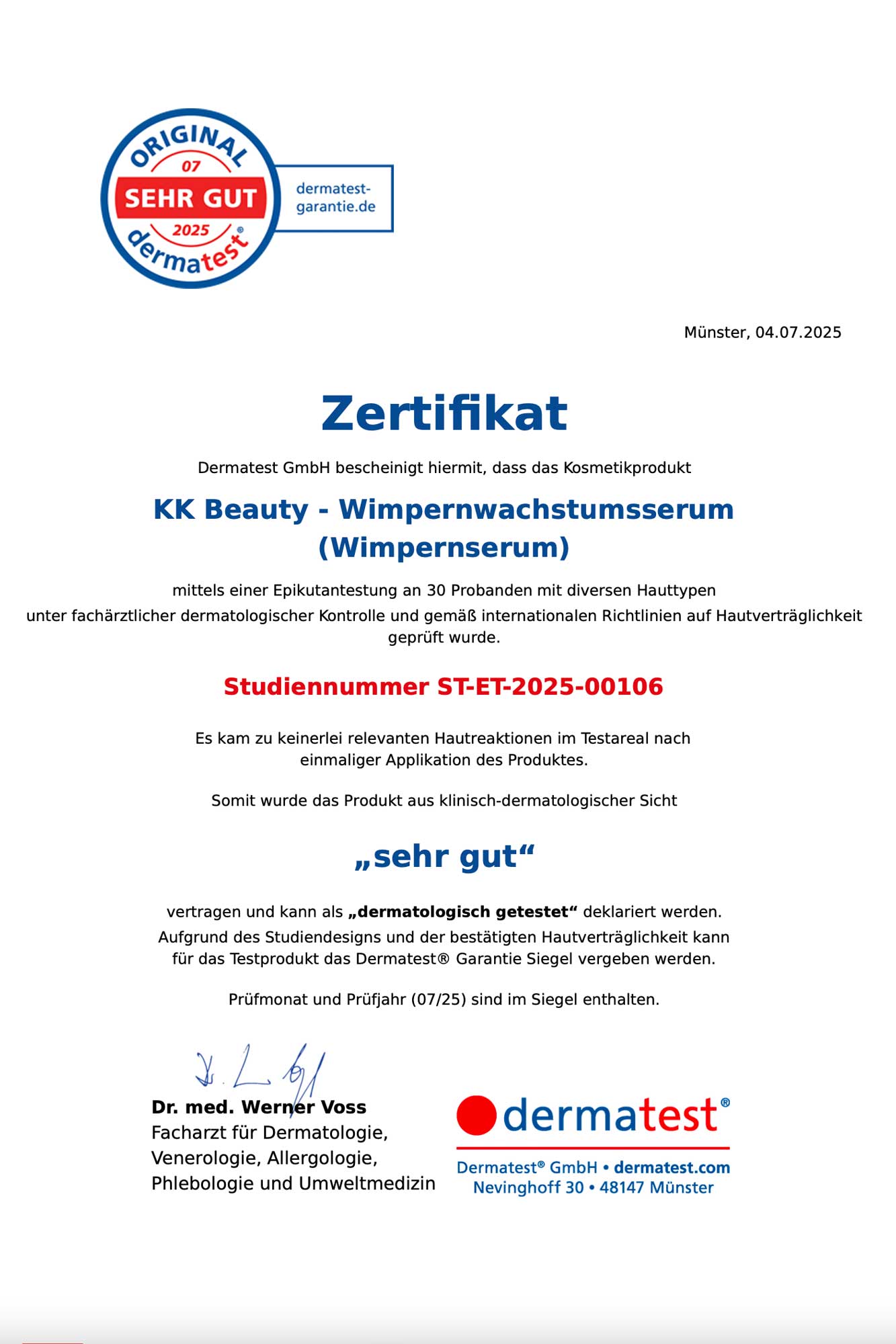 KK Wimpernserum